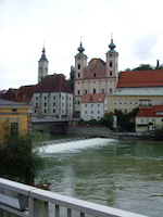 Steyr, Zusammenfluss von Enns und Steyr