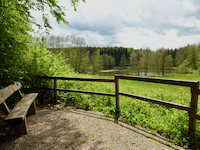 Rastplatz am Willingsweiher in Sinntal-Breunings