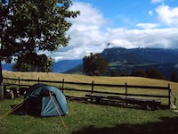 Plateau de Sornin, 
												Zeltplatz