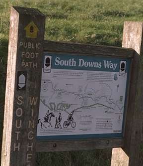 Beginn des South Downs Way in Eastbourne