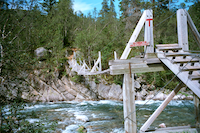 Hängebrücke bei Bykle
