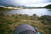 Zeltplatz bei 
									Auguntjörnstölen