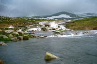 Wasserfall und 
									Regenwetter